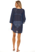 V-NECK PLACKET BELL SLEEVE TUNIC - GOFRET